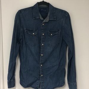 Zara Denim button down shirt
